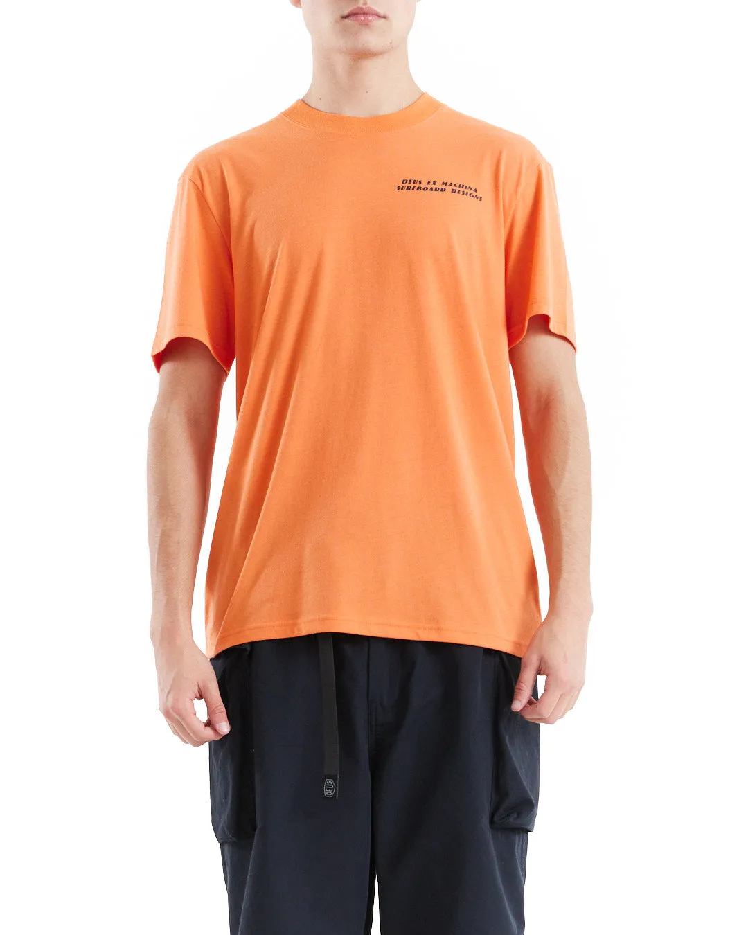 The Glider Tee - Mandarin Orange sold by Deus Ex Machina