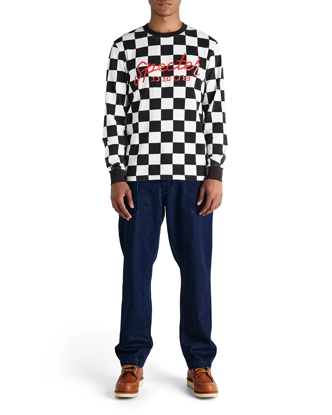 Specter Long Sleeve Tee - Black-White sold by Deus Ex Machina product image thumbnail 3