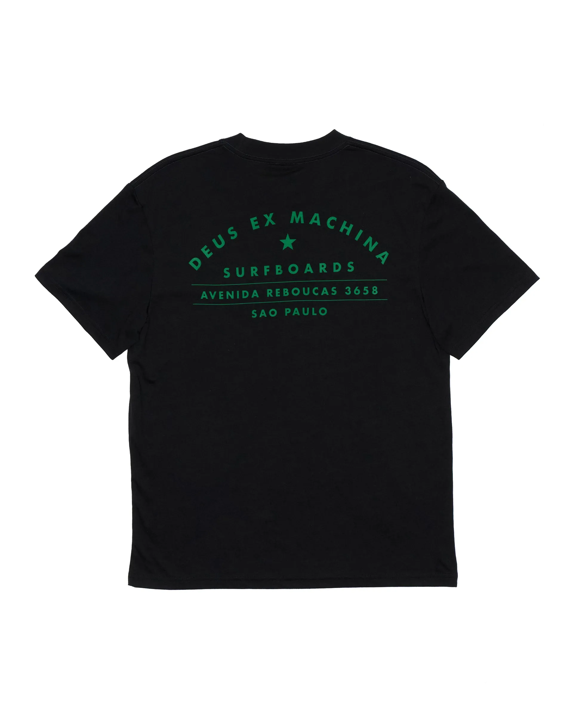 Sao Paulo Surf Address Tee - Black sold by Deus Ex Machina product image thumbnail 3