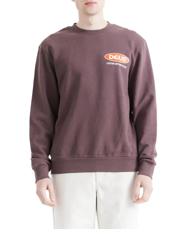 Redeemer Crew - Choc Plum sold by Deus Ex Machina