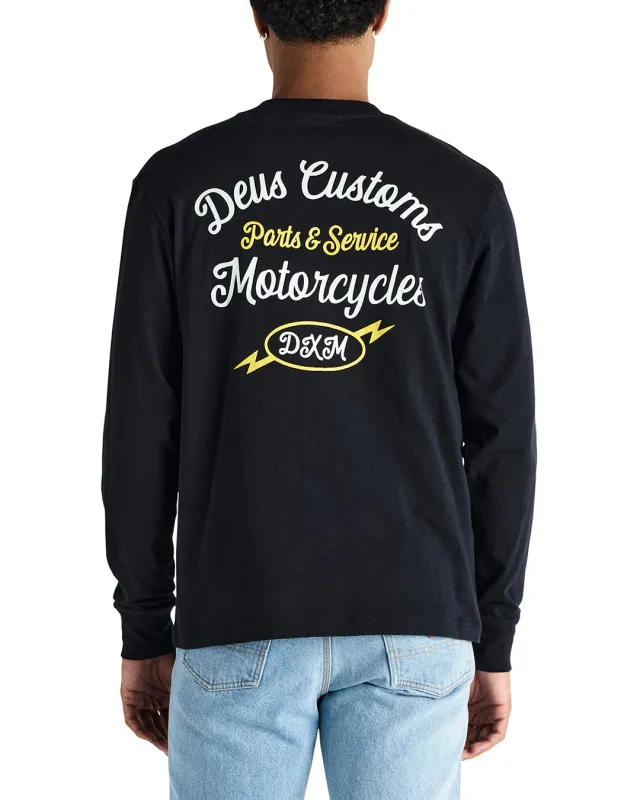 Iota Long Sleeve Tee - Black sold by Deus Ex Machina