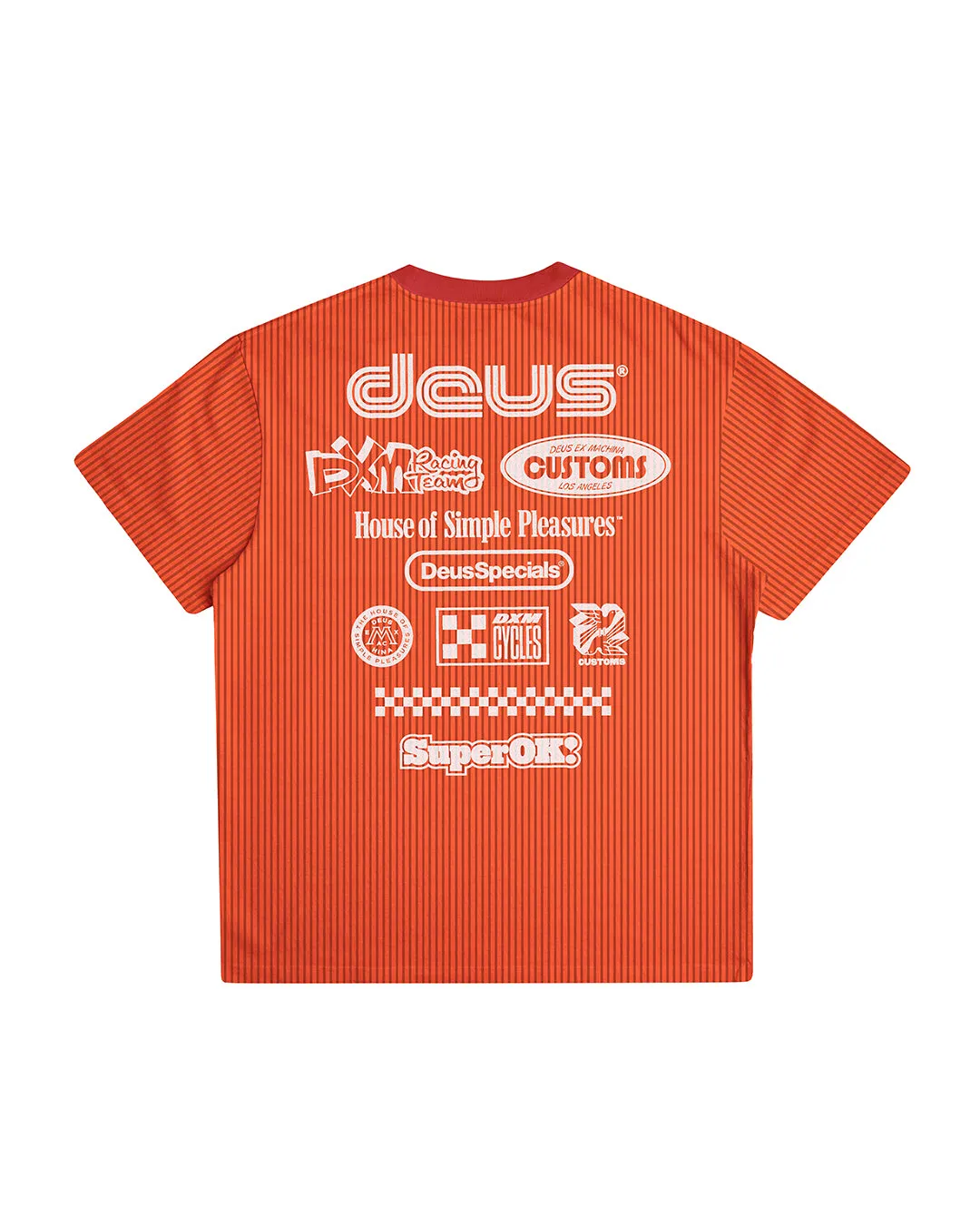 Split Lane Tee - Orange.Com sold by Deus Ex Machina product image thumbnail 5
