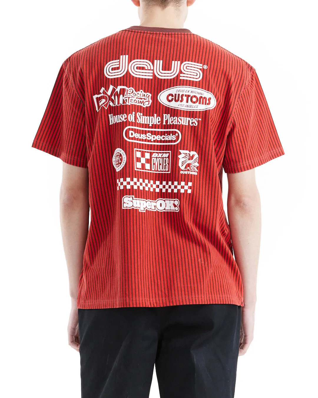 Split Lane Tee - Orange.Com sold by Deus Ex Machina product image thumbnail 2