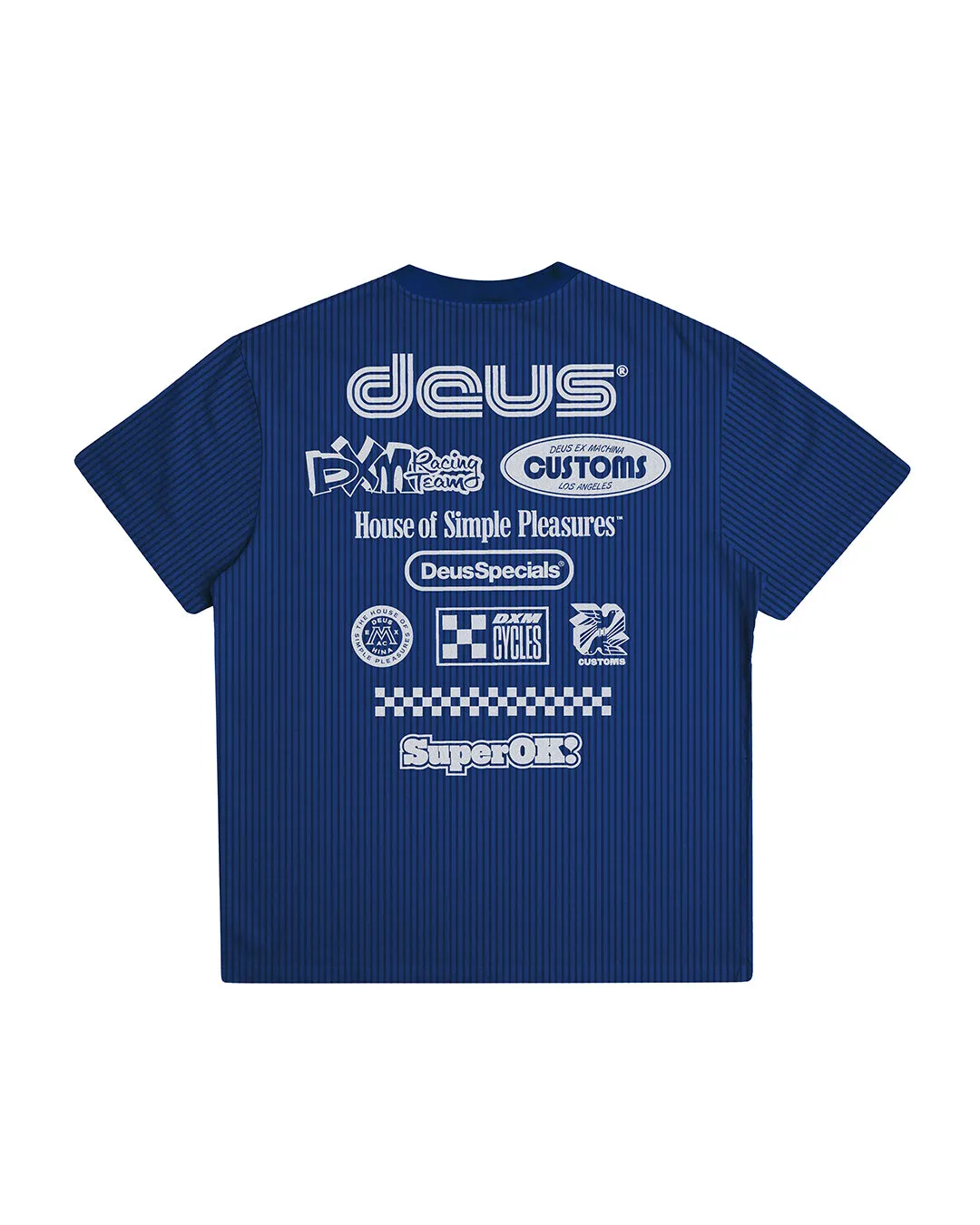 Split Lane Tee - Estate Blue sold by Deus Ex Machina product image thumbnail 4