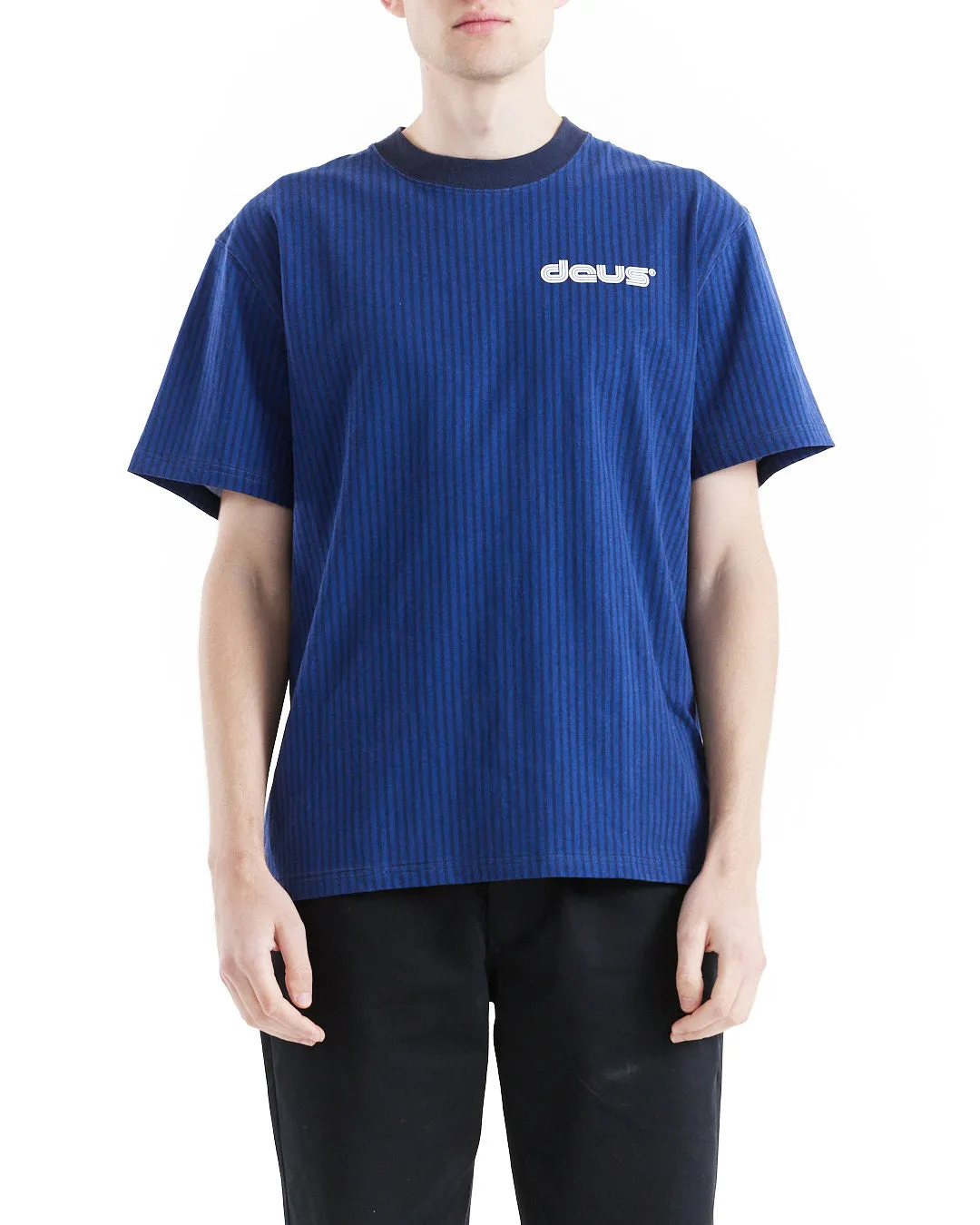 Split Lane Tee - Estate Blue sold by Deus Ex Machina product image thumbnail 2