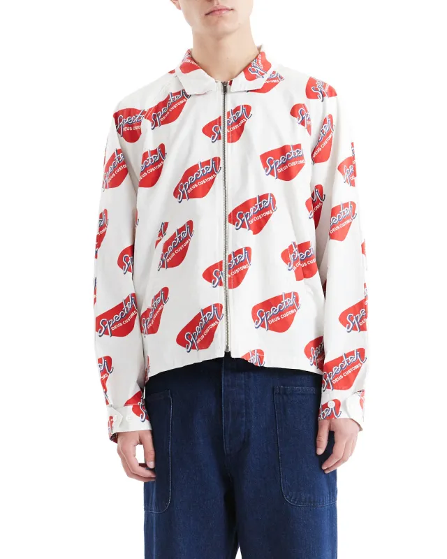 Specter Stamp Jacket - Vintage White sold by Deus Ex Machina