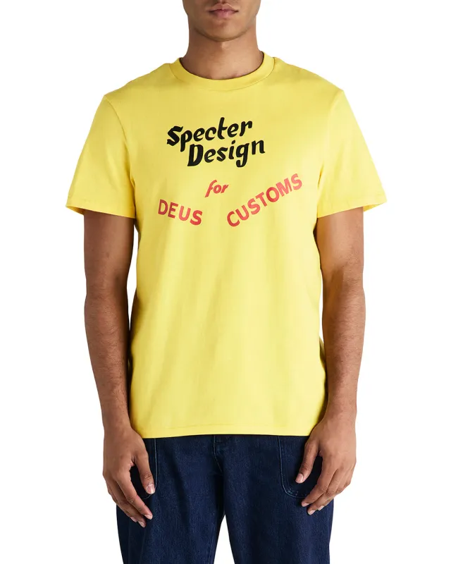 Specter Sport Car Tee - Canary Yellow sold by Deus Ex Machina