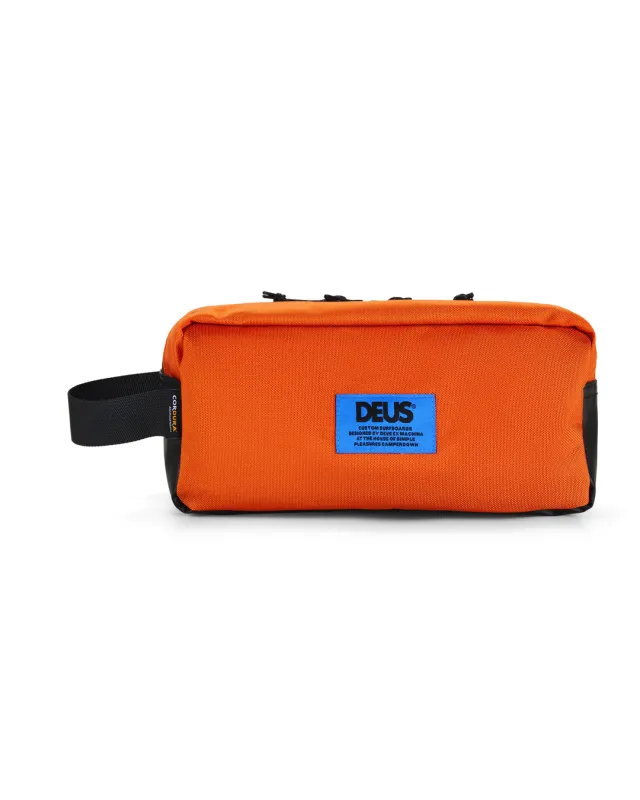 Shoreline Wash Bag - Mandarin Orange sold by Deus Ex Machina