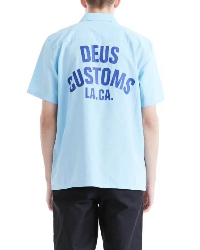 Forecourt Shirt - Sky Blue sold by Deus Ex Machina