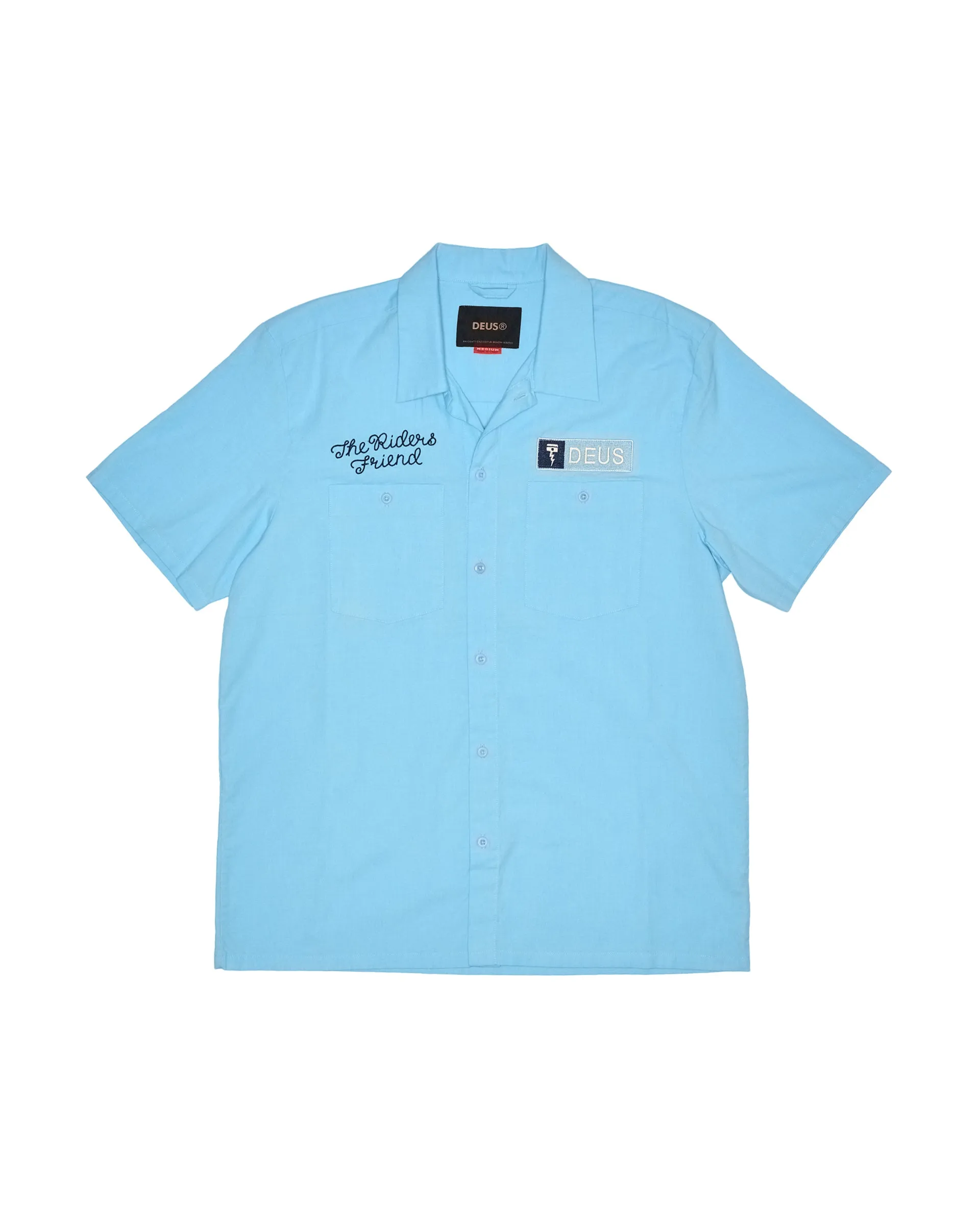 Forecourt Shirt - Sky Blue sold by Deus Ex Machina product image thumbnail 4