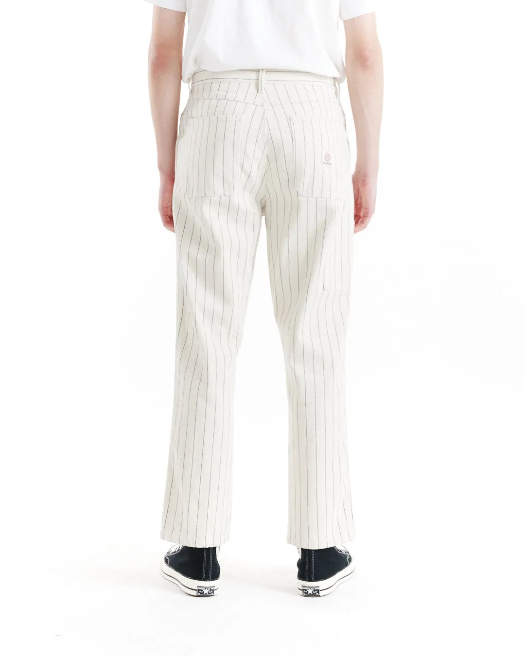 Dallas Stripe Work Pant - Natural sold by Deus Ex Machina product image thumbnail 2