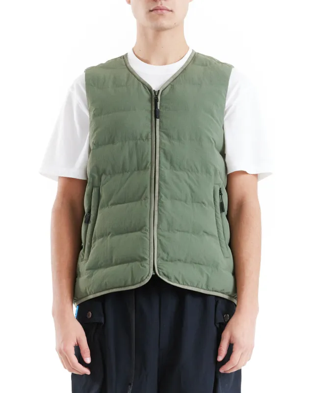 Peak Padded Vest - Clover sold by Deus Ex Machina