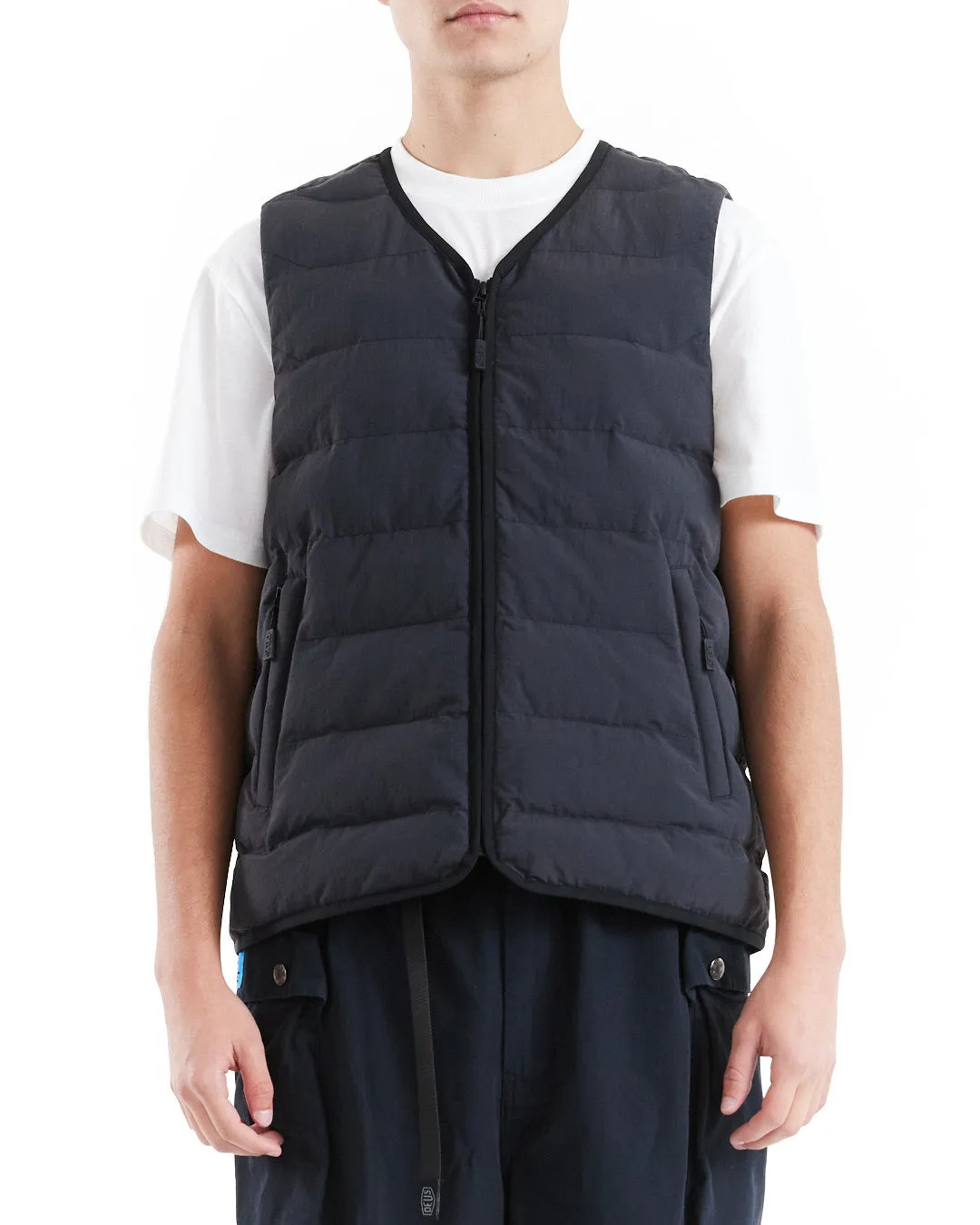 Peak Padded Vest - Black sold by Deus Ex Machina