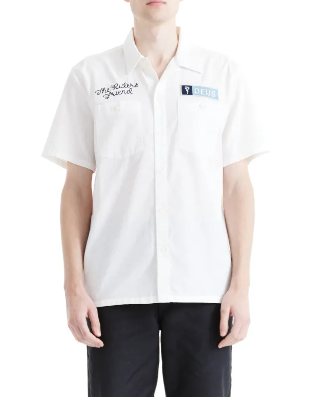 Forecourt Shirt - Vintage White sold by Deus Ex Machina