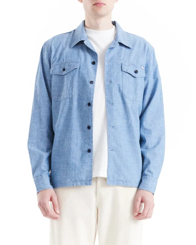 Forecourt Denim Shirt - Indigo Chambray sold by Deus Ex Machina