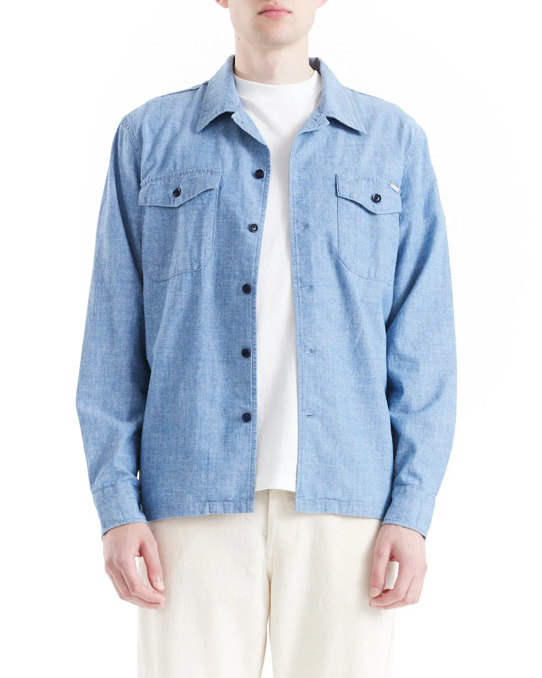 Forecourt Denim Shirt - Indigo Chambray sold by Deus Ex Machina