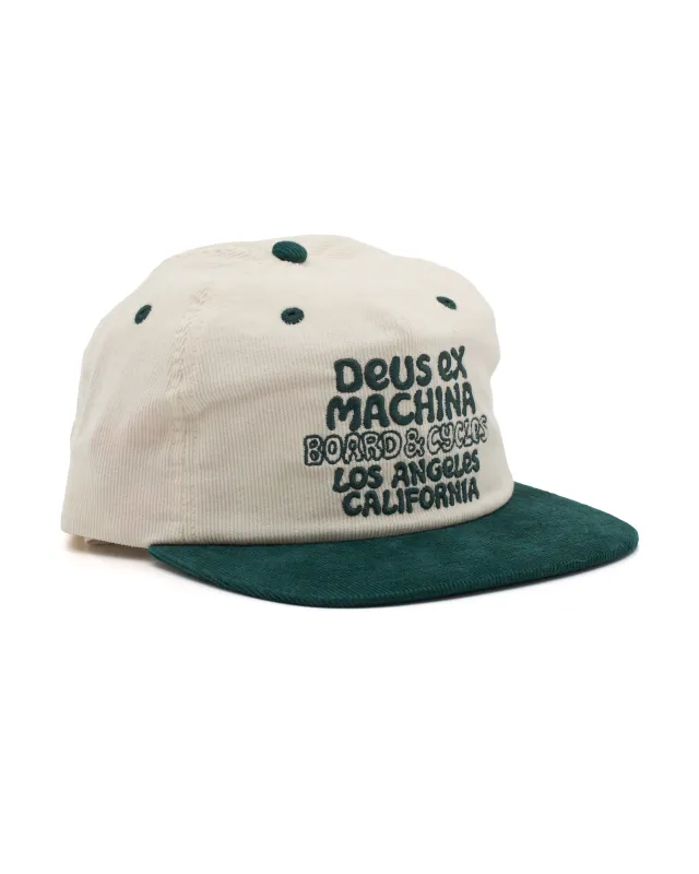 Squeak Cord Cap - Vintage White made by Deus Ex Machina
