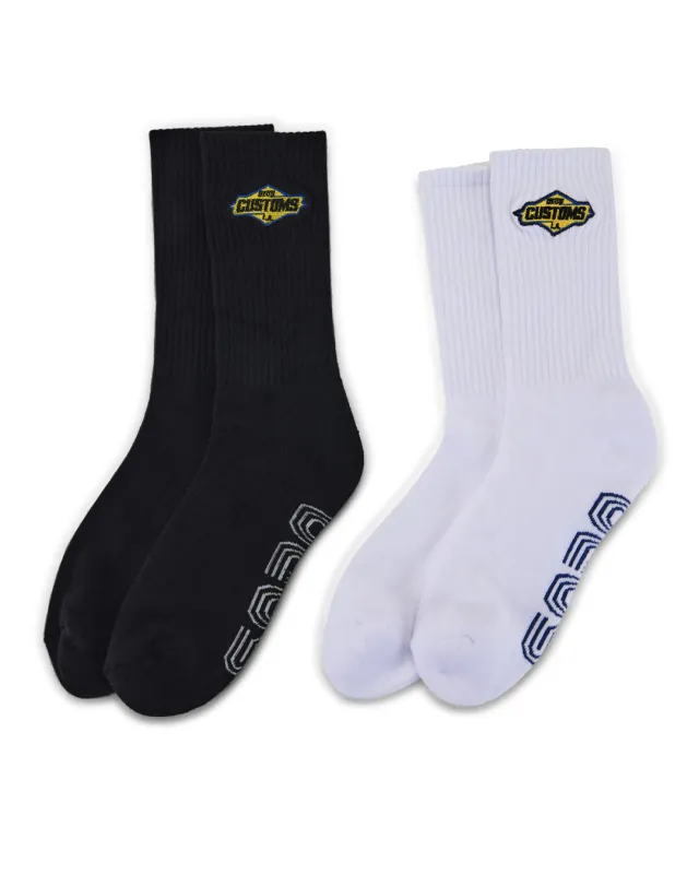 Trio Socks - 2 Pack Multi sold by Deus Ex Machina