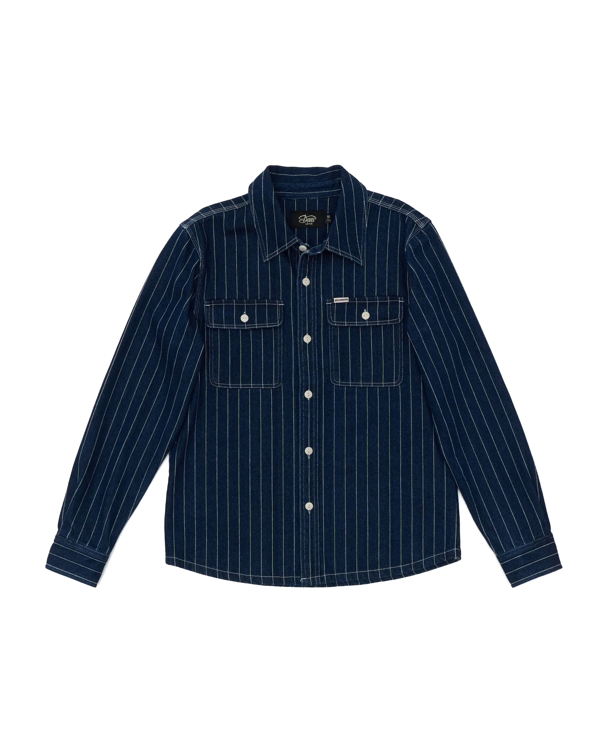 Vacay Stripe Denim Shirt - Indigo sold by Deus Ex Machina product image thumbnail 4