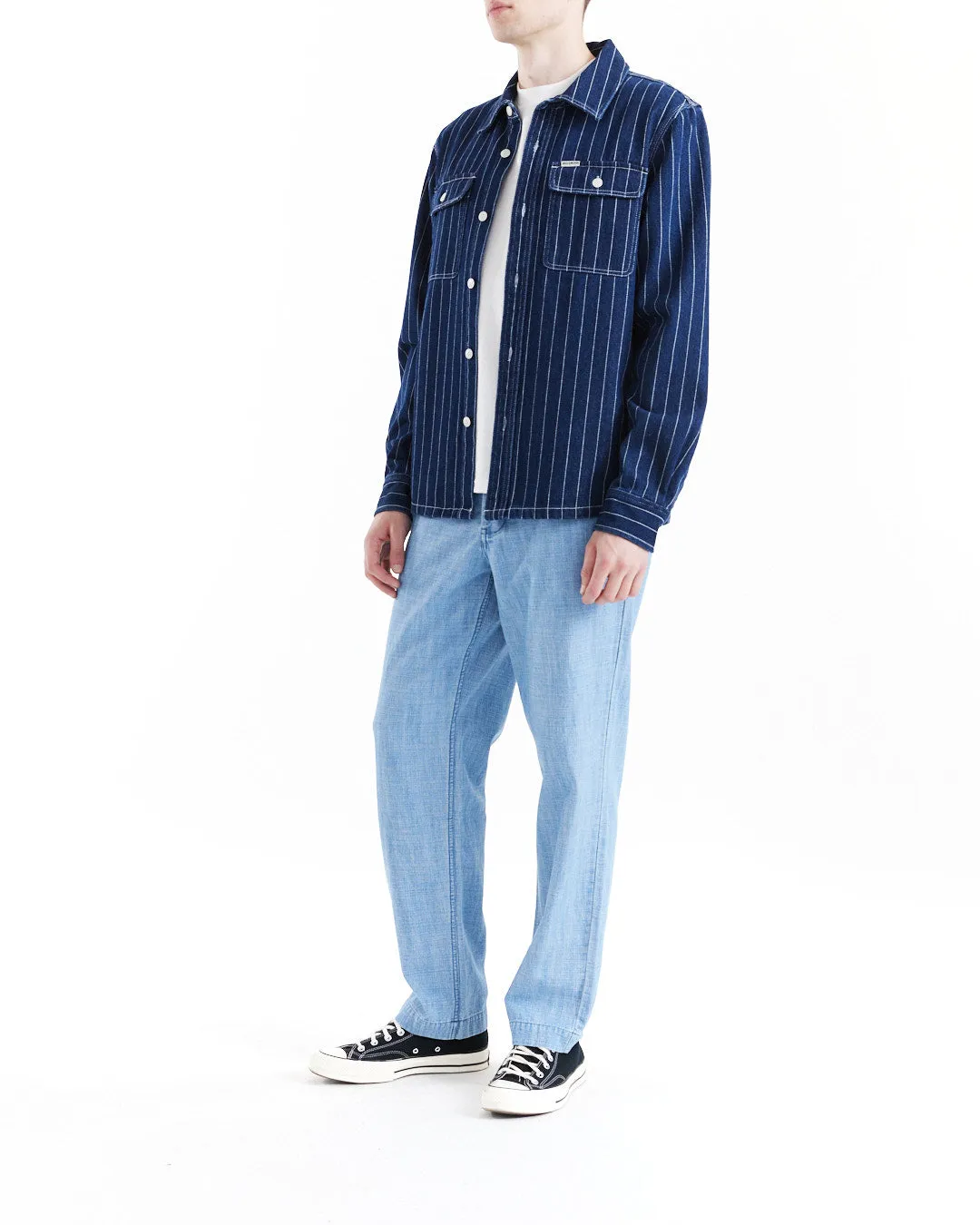 Vacay Stripe Denim Shirt - Indigo sold by Deus Ex Machina product image thumbnail 3
