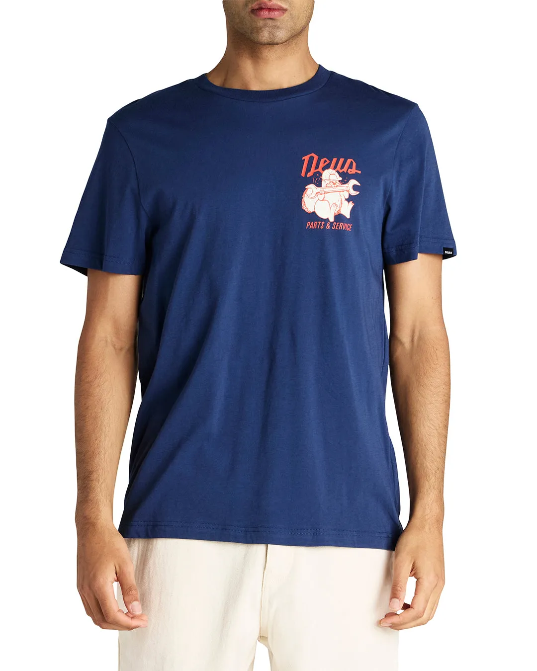 Overbite Tee - Mechanic Blue sold by Deus Ex Machina