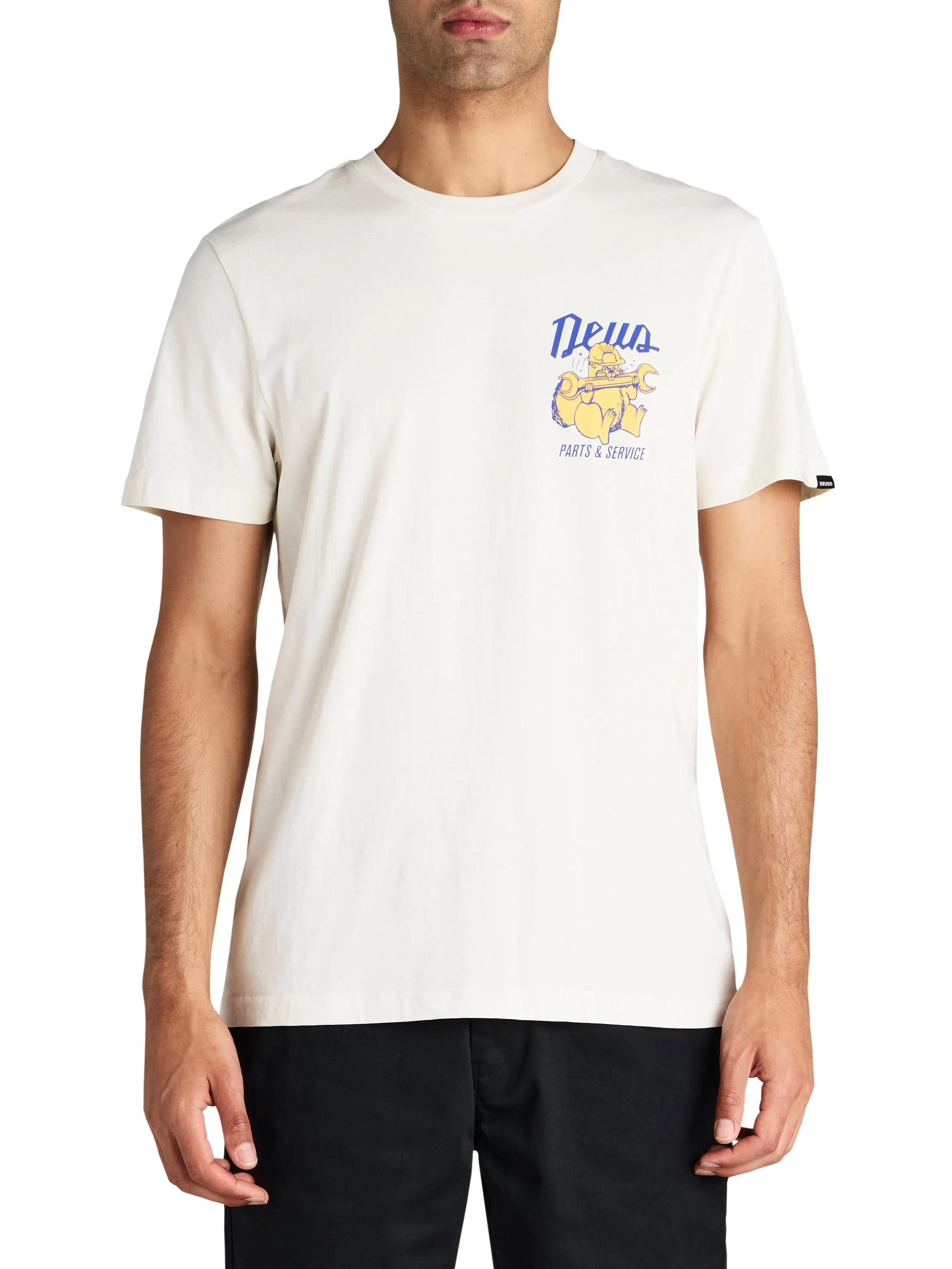 Overbite Tee - Dirty White sold by Deus Ex Machina