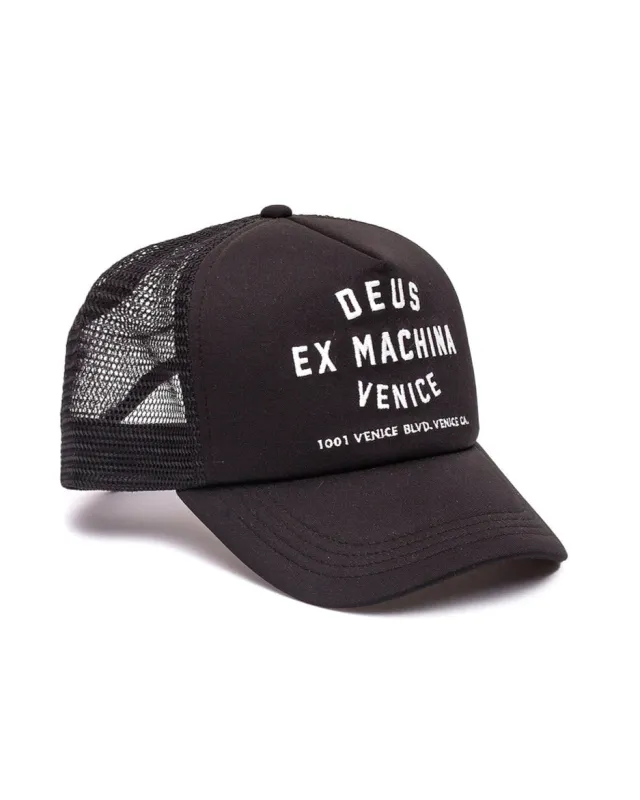 Venice Address Trucker - Black made by Deus Ex Machina