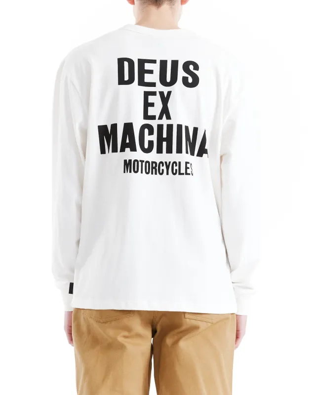 Ride Ready Long Sleeve Tee - Vintage White sold by Deus Ex Machina