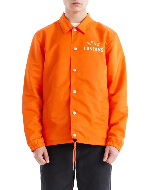 Engineer Nylon Coach - Tangerine Tango made by Deus Ex Machina