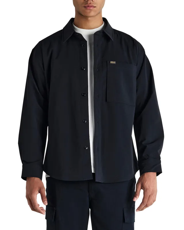 Frizell Travel Shirt - Black sold by Deus Ex Machina