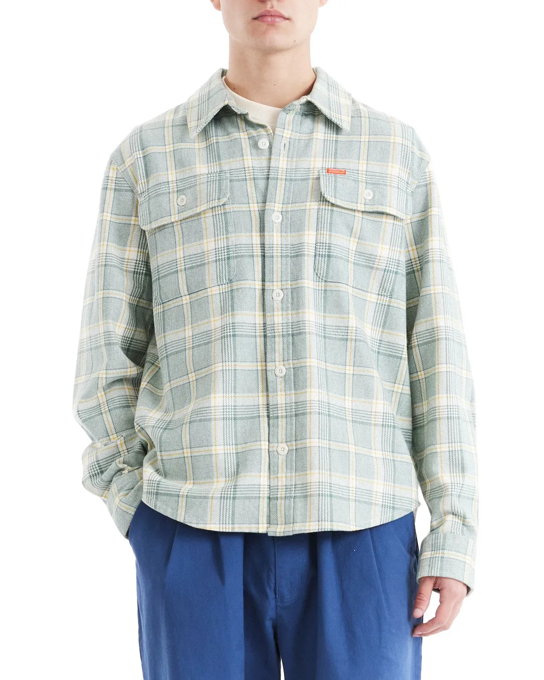 Vacay Check Shirt - Tendril Green sold by Deus Ex Machina