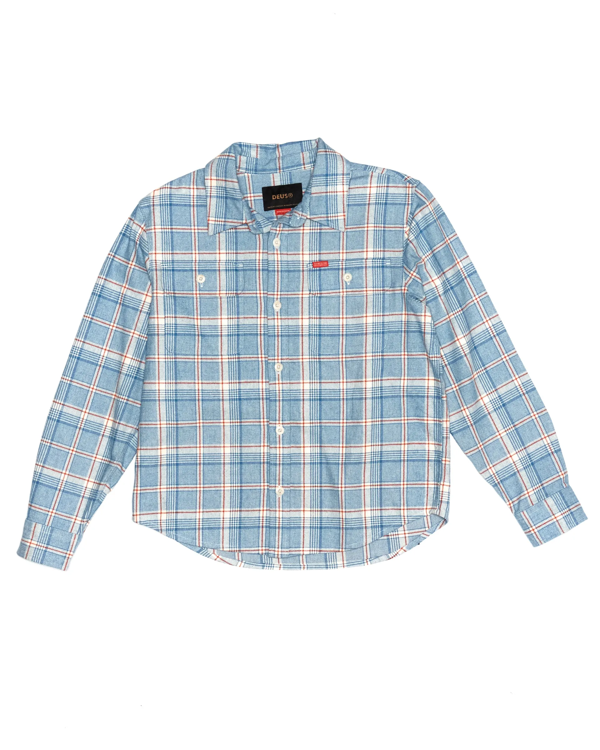 Vacay Check Shirt - Sky Blue sold by Deus Ex Machina product image thumbnail 5
