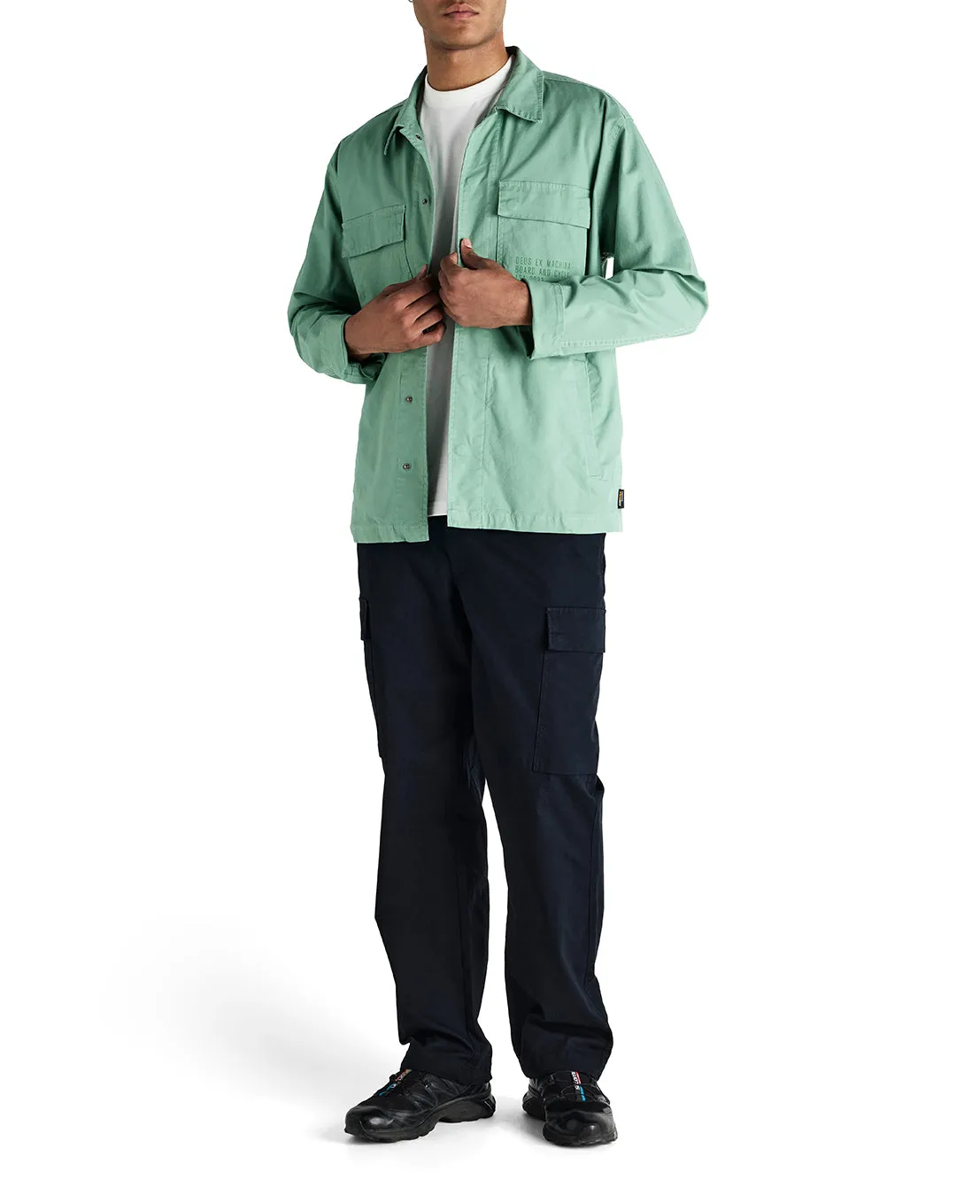 Tommy Poplin Surf Shirt - Shale Green sold by Deus Ex Machina product image thumbnail 3
