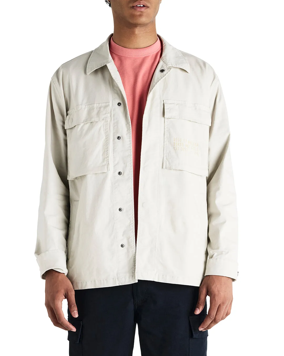 Tommy Poplin Surf Shirt - Dirty White sold by Deus Ex Machina