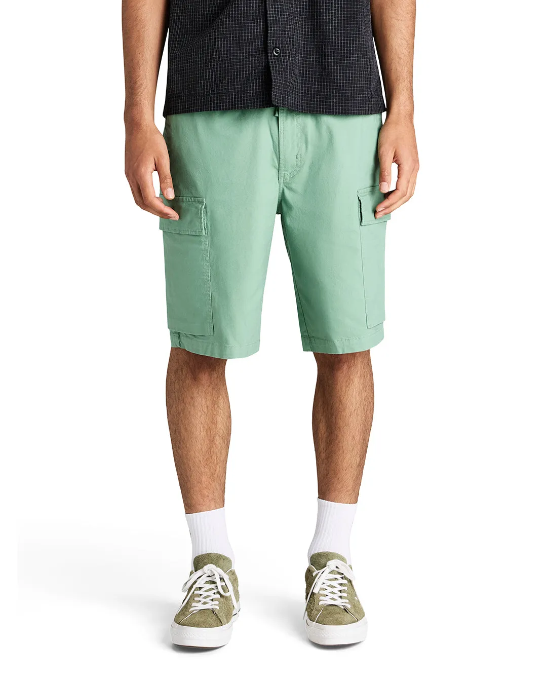 Legion Poplin Surf Short - Shale Green sold by Deus Ex Machina