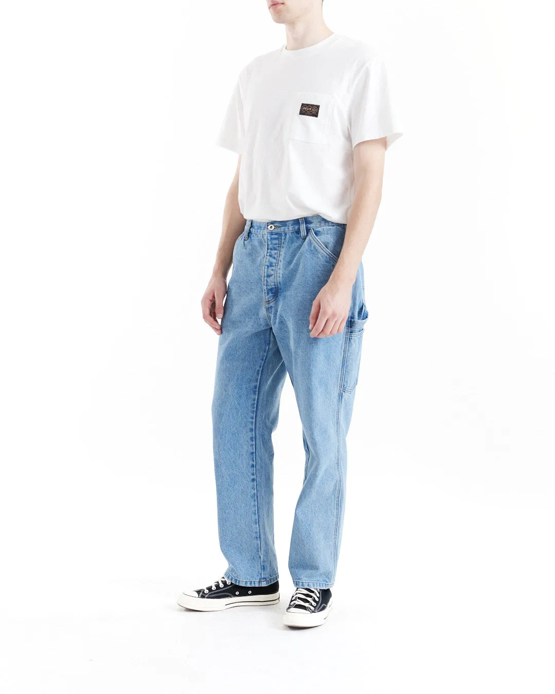 Big Fella Denim Pant - Lt Stone sold by Deus Ex Machina product image thumbnail 3