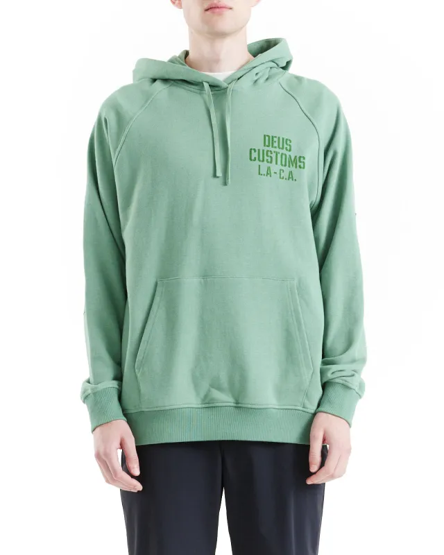 Quay Hoodie - Shale Green sold by Deus Ex Machina