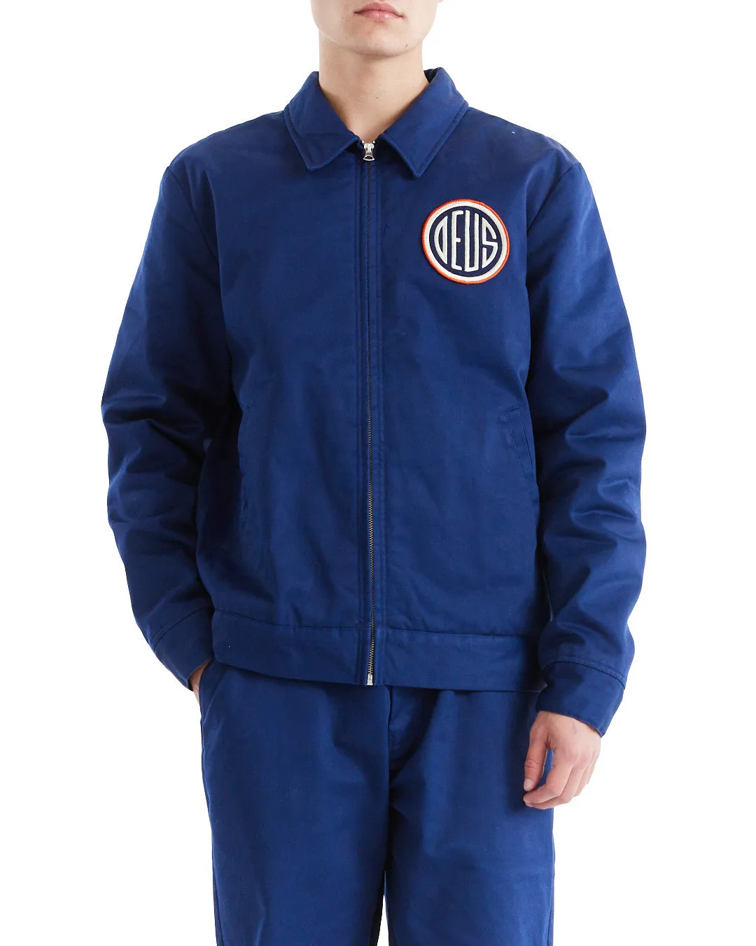Marnus Team Jacket - Estate Blue sold by Deus Ex Machina