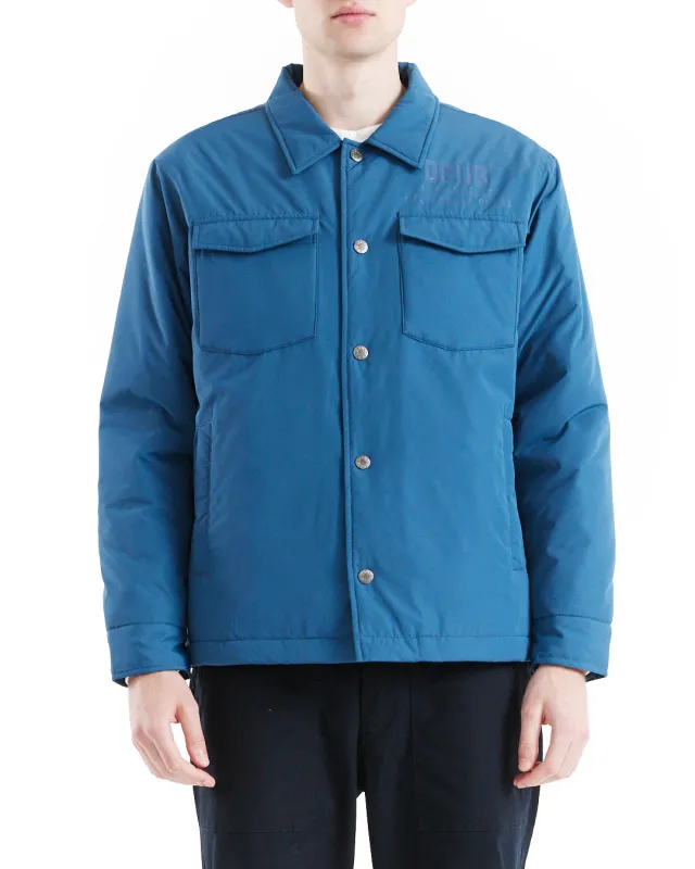 Monty Padded Overshirt - Legion Blue sold by Deus Ex Machina
