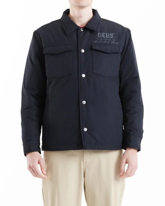 Monty Padded Overshirt - Black sold by Deus Ex Machina
