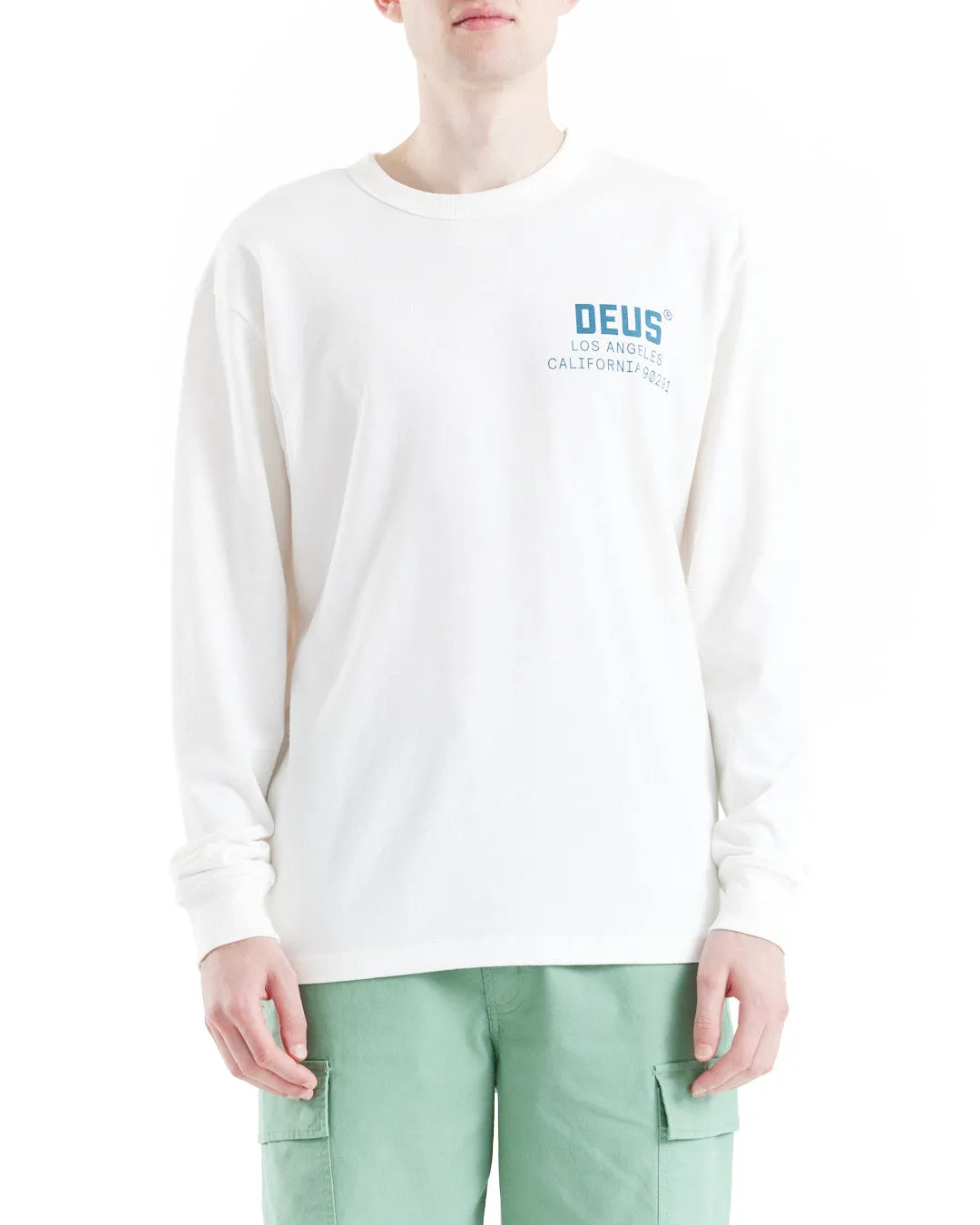 Jones Long Sleeve Tee - Vintage White sold by Deus Ex Machina