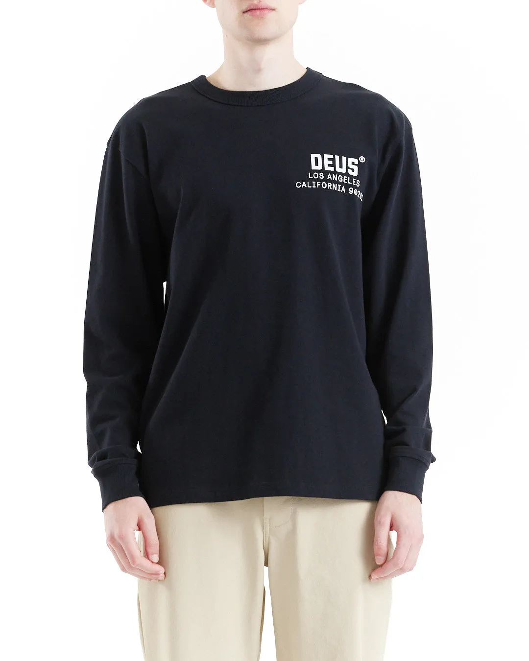 Jones Long Sleeve Tee - Black sold by Deus Ex Machina