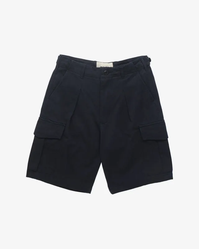 Chloe Cargo Short (Relaxed Fit) - Navy sold by Deus Ex Machina