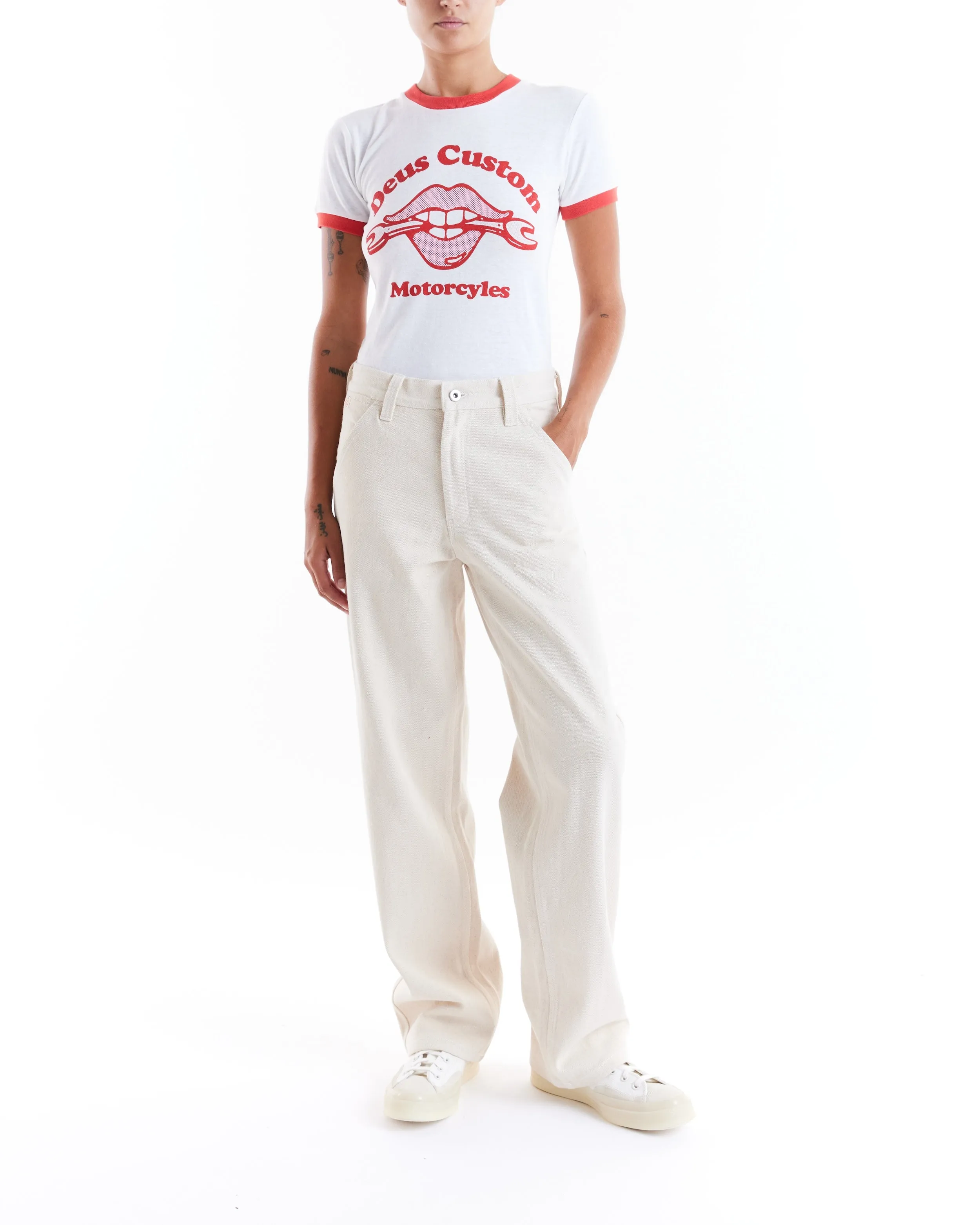 Solar Tee - Vintage White sold by Deus Ex Machina product image thumbnail 5