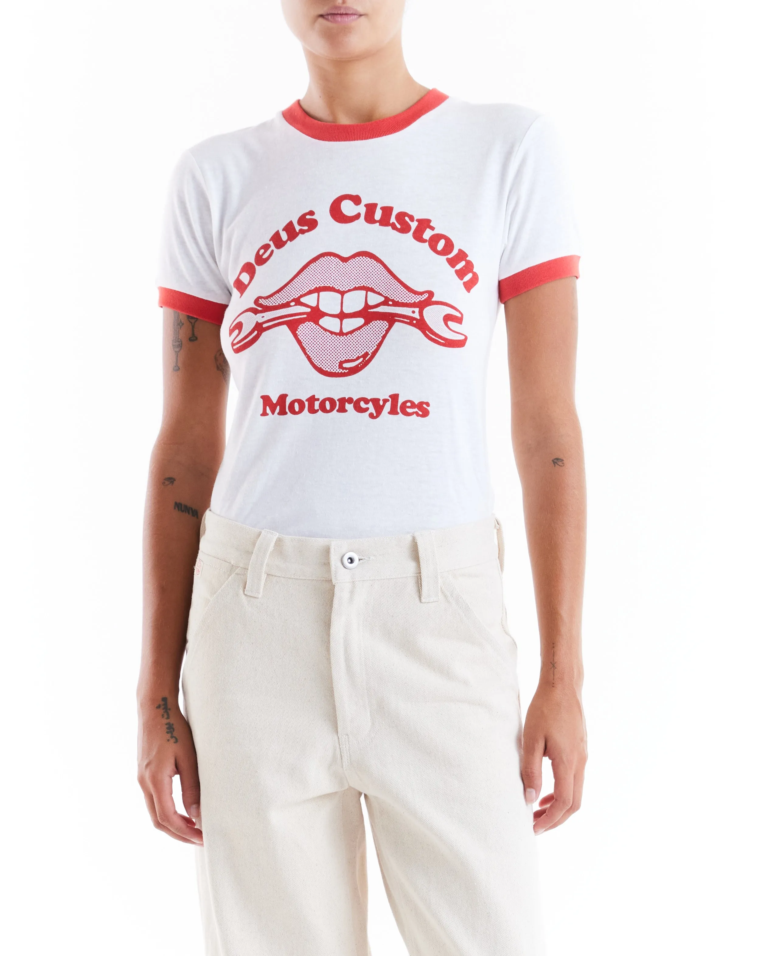 Solar Tee - Vintage White sold by Deus Ex Machina