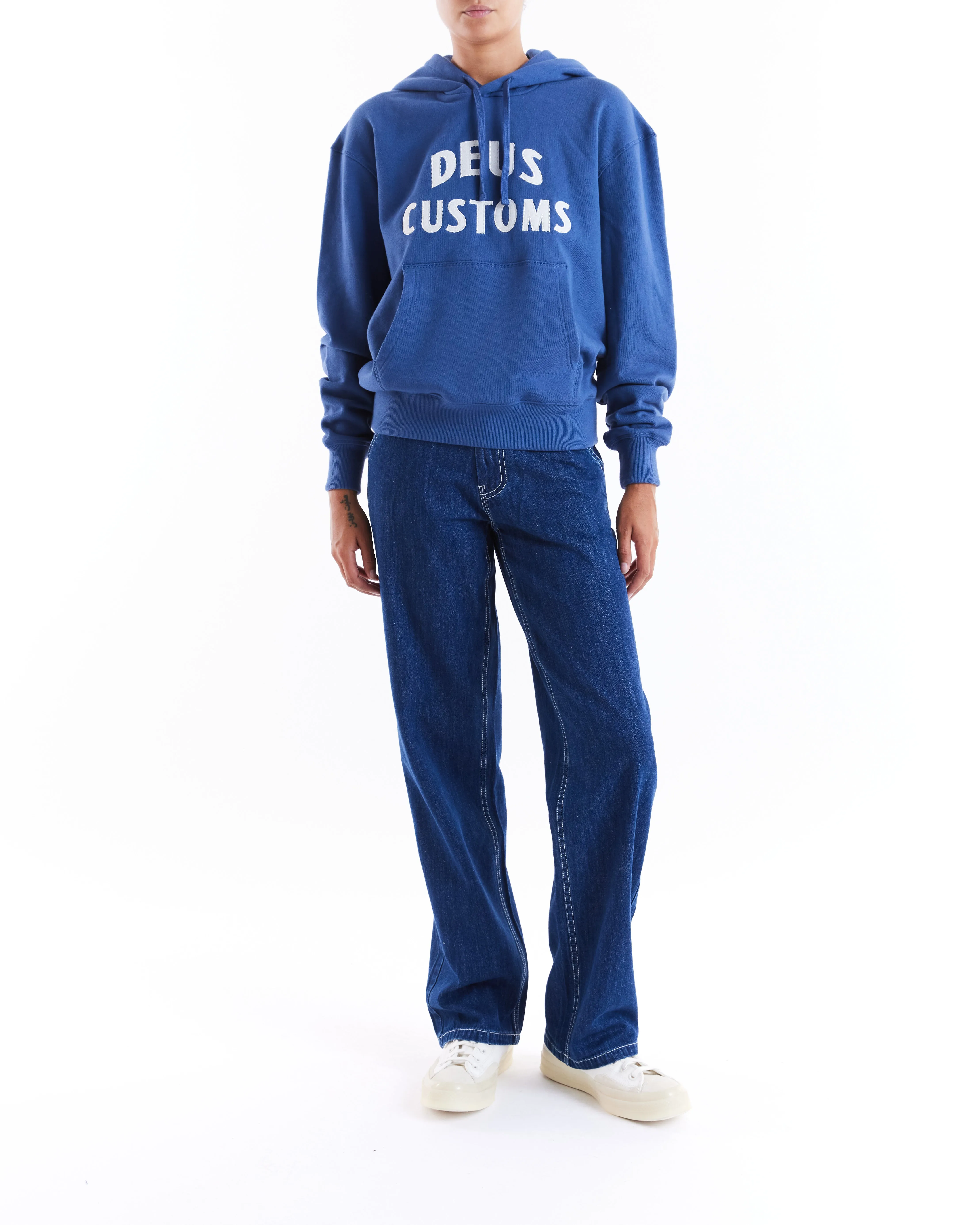 Premonition Hoodie - Mechanic Blue sold by Deus Ex Machina product image thumbnail 3