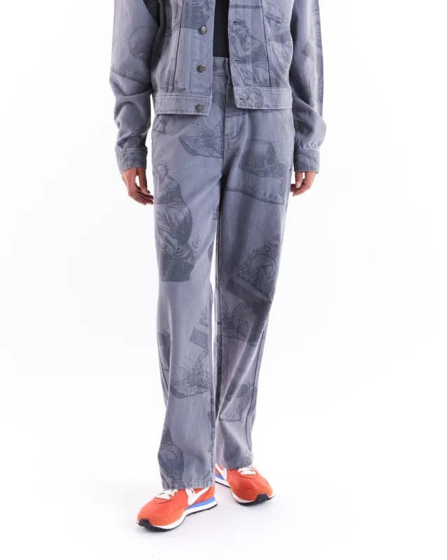 Dream Machine Pant - Overdyed Anthracite made by Deus Ex Machina