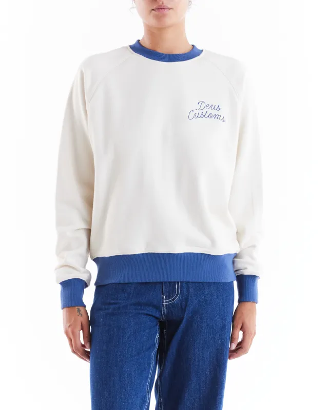 Canyon Crew Neck - Dirty White sold by Deus Ex Machina
