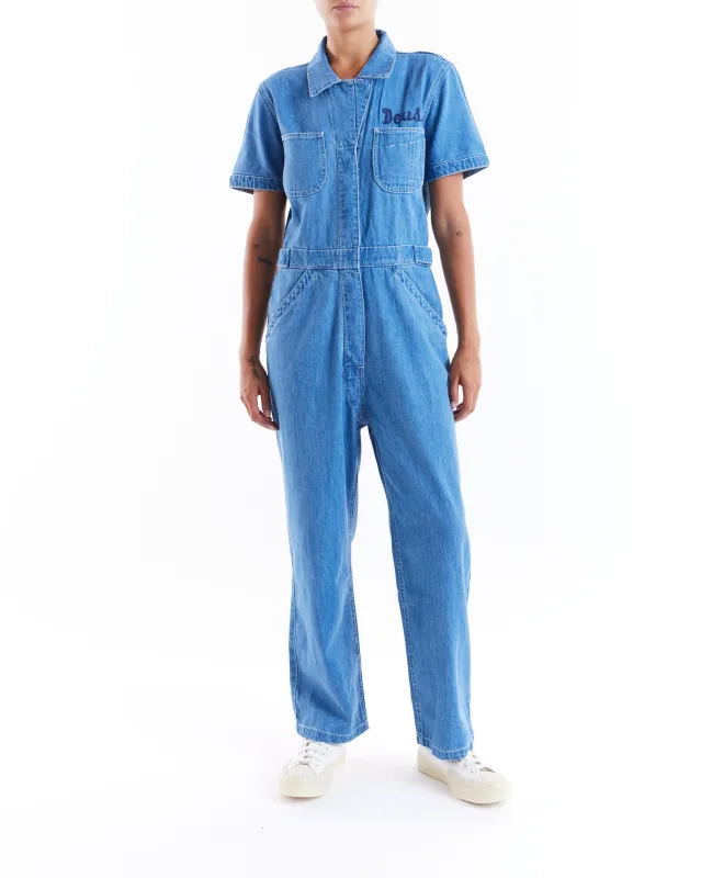 Archival Coverall - Bleach Stonewash sold by Deus Ex Machina