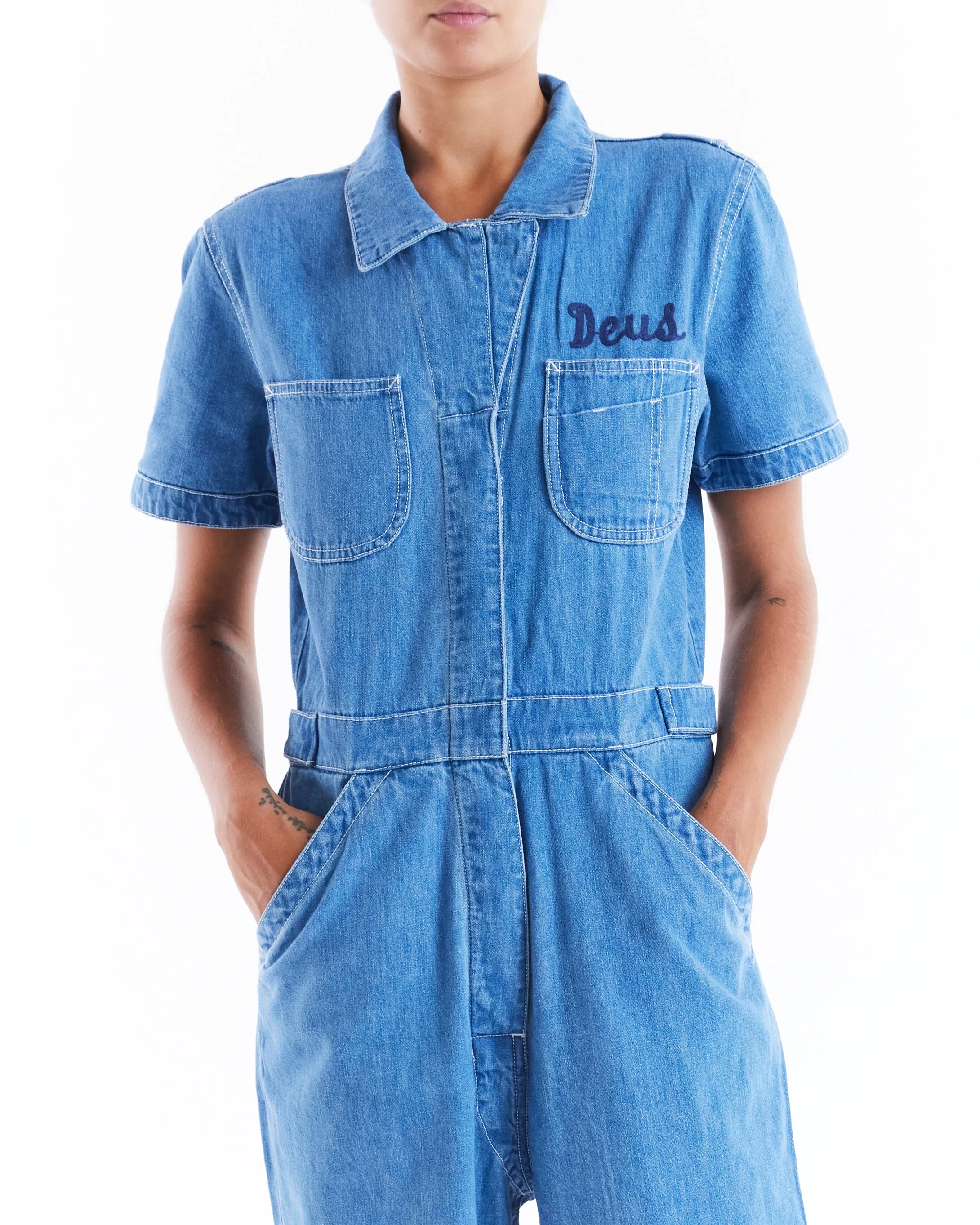 Archival Coverall - Bleach Stonewash sold by Deus Ex Machina product image thumbnail 5